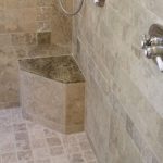 beige granite shower